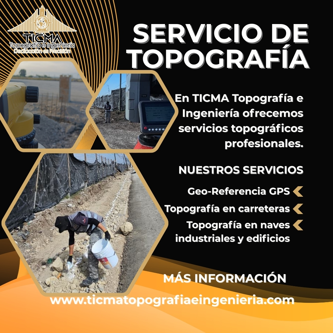 Servicios de topografía en minería