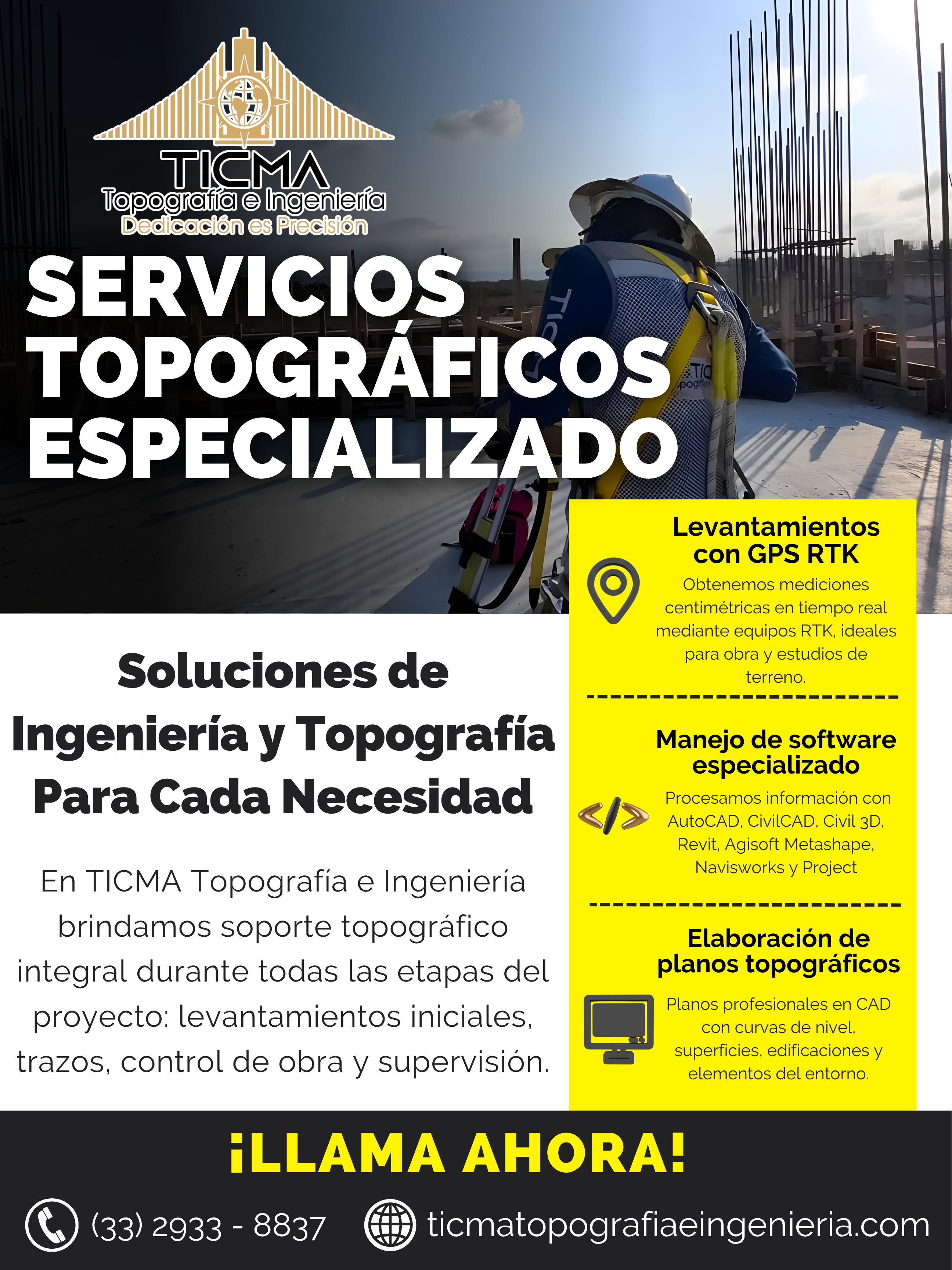 Tipos de levantamientos topográficos e instrumentos de precisión